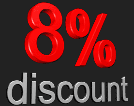8% discount